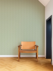 Scion Kelly Green Pomona Triangle Trellis 10M Wallpaper - Image 3 of 4