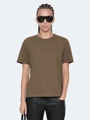 AllSaints Brown Addi T-Shirt - Image 1 of 8