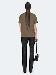 AllSaints Brown Addi T-Shirt - Image 6 of 8
