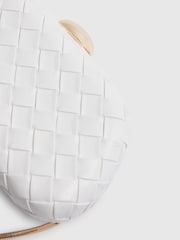 River Island White Molly Smith Woven Shell Clutch Bag - Image 5 of 5