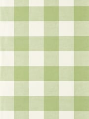 Scion Pea Green Pomona Central Check 10M Wallpaper - Image 4 of 4