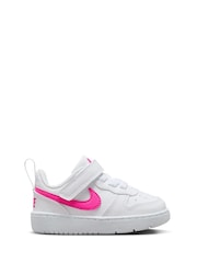 Бело-розовый - низкие кроссовки для малышей Nike Court Borough Recraft - Image 1 of 7