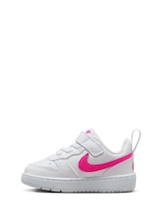 Бело-розовый - низкие кроссовки для малышей Nike Court Borough Recraft - Image 2 of 7