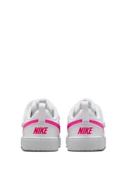 Бело-розовый - низкие кроссовки для малышей Nike Court Borough Recraft - Image 4 of 7