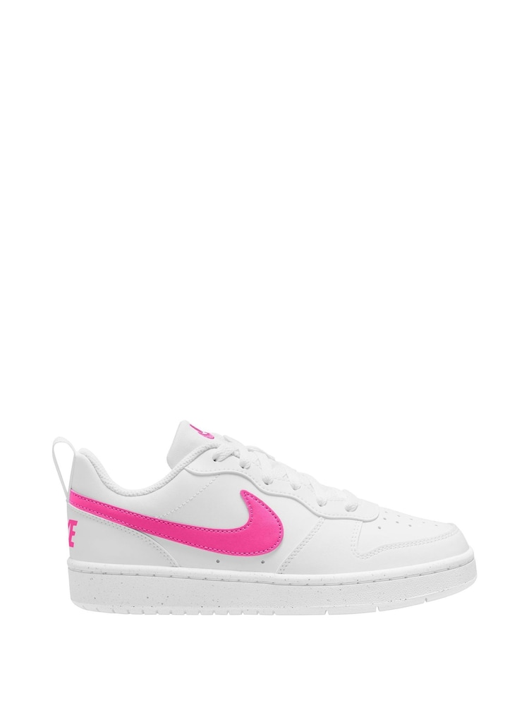 Pink & Weiß - Nike Teenager Court Borough Recraft Niedrige Turnschuhe - Bild 1 von 4 Pink & Weiß - Nike Teenager Court Borough Recraft Niedrige Turnschuhe - Bild 1 von 4