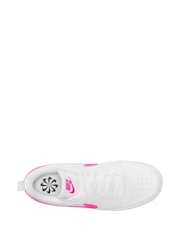 Nike Pink/White Youth Court Borough Low Recraft Trainers - Image 3 of 4