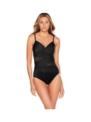 Miraclesuit Tummy Control Mystify Plunge Black Swimsuit - Image 4 of 6