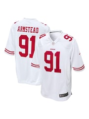 Nike White NFL San Francisco 49ers Game Road Jersey - Arik Armstead - Image 1 of 3