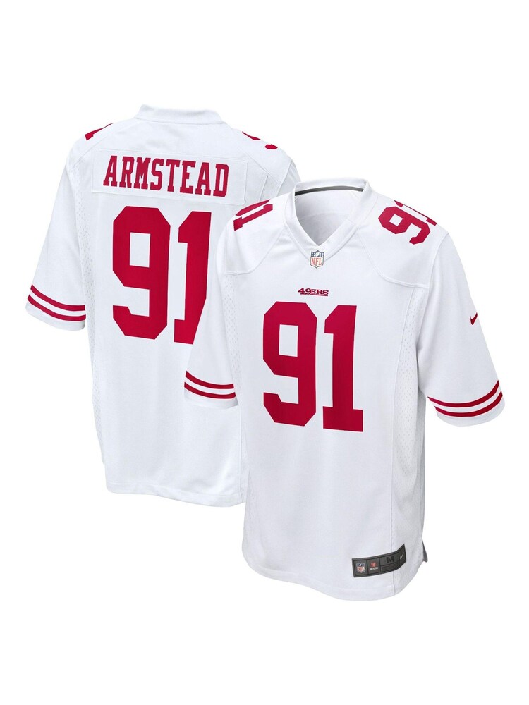 Nike White NFL San Francisco 49ers Game Road Jersey - Arik Armstead - Image 1 of 3