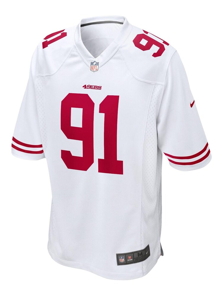 Nike White NFL San Francisco 49ers Game Road Jersey - Arik Armstead - Image 2 of 3