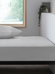 Grey Easy Care Polycotton Fitted Sheet - Image 1 of 4