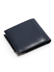 Ted Baker Blue Korning Leather Bifold Wallet - Image 2 of 4