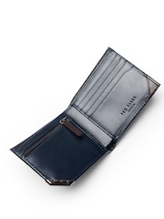 Ted Baker Blue Korning Leather Bifold Wallet - Image 3 of 4