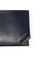 Ted Baker Blue Korning Leather Bifold Wallet - Image 4 of 4