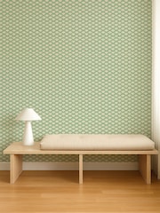 Scion Jade Pomona Scallop Frill 10M Wallpaper - Image 2 of 4