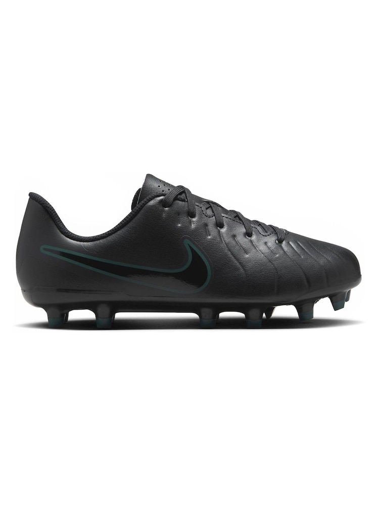 Noir/Vert - Nike Kids Tiempo Legend 10 Club Multi Ground Football Boots - Image 4 of 12