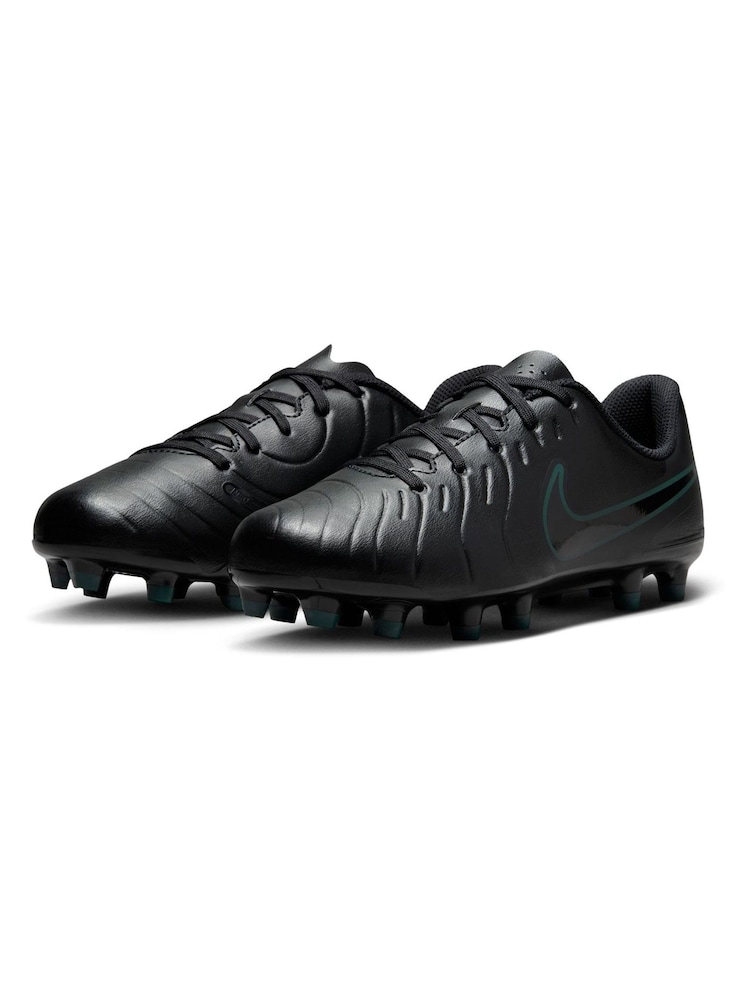 Noir/Vert - Nike Kids Tiempo Legend 10 Club Multi Ground Football Boots - Image 6 of 12