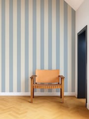 Scion Cornflower Pomona Central Stripe 10M Wallpaper - Image 1 of 4