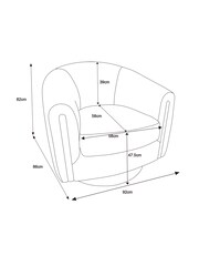Soft Cosy Boucle Mid Natural Layne Swivel Accent Chair - Image 3 of 8