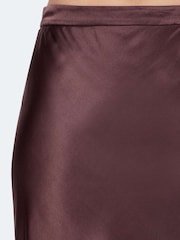AllSaints Dark Purple Irma Skirt - Image 4 of 8