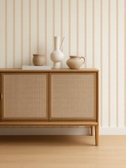 Scion Tangerine Pomona Harvest Stripe 10M Wallpaper - Image 1 of 4