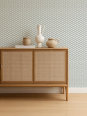 Scion Cornflower Pomona Scallop Frill 10M Wallpaper - Image 1 of 4
