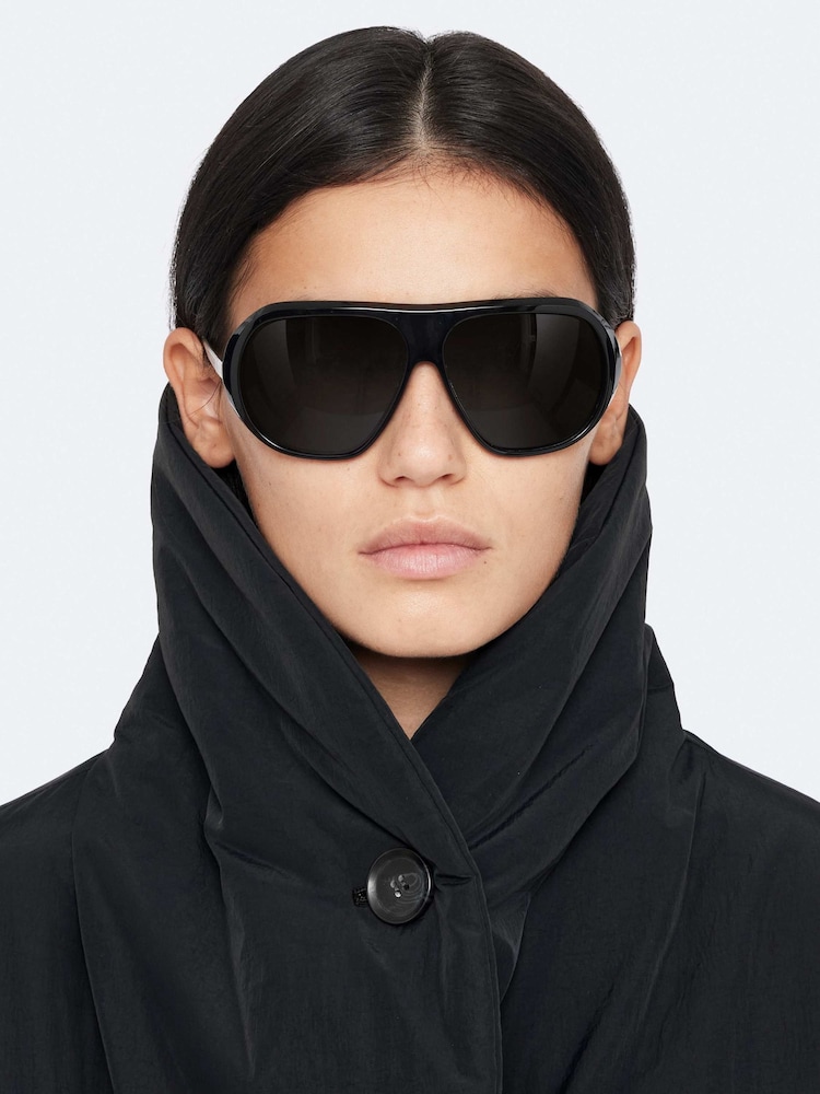 AllSaints Black Darcie Puffer Coat - Image 2 of 8 AllSaints Black Darcie Puffer Coat - Image 2 of 8