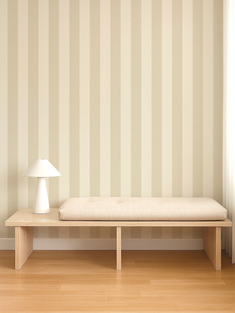 Scion Pebble Pomona Central Stripe 10M Wallpaper - Image 1 of 4 Scion Pebble Pomona Central Stripe 10M Wallpaper - Image 1 of 4