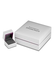 Beaverbrooks White Gold 18ct Diamond And Sapphire Half Eternity Ring - Image 3 of 4