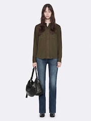 Zeleno - AllSaints Tess Military Shirt - Slika 3 od 8