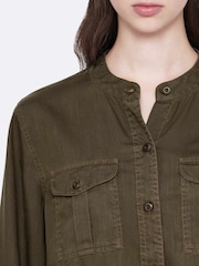 Zeleno - AllSaints Tess Military Shirt - Slika 4 od 8