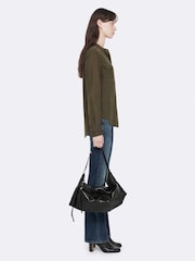 Zeleno - AllSaints Tess Military Shirt - Slika 5 od 8