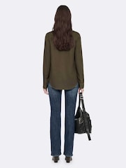 Zeleno - AllSaints Tess Military Shirt - Slika 6 od 8