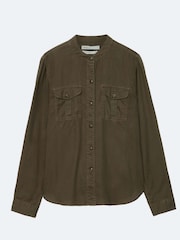 Zeleno - AllSaints Tess Military Shirt - Slika 8 od 8