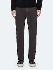AllSaints Black Tower Straight Chino Trousers - Image 2 of 8