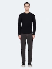 AllSaints Black Tower Straight Chino Trousers - Image 3 of 8
