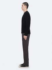 AllSaints Black Tower Straight Chino Trousers - Image 6 of 8