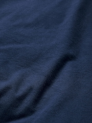 Navy Brushed Supersoft 100% Cotton Duvet Cover And Pillowcase Set - Image 8 of 9