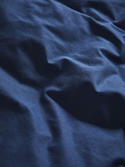 Navy Brushed Supersoft 100% Cotton Duvet Cover And Pillowcase Set - Image 9 of 9