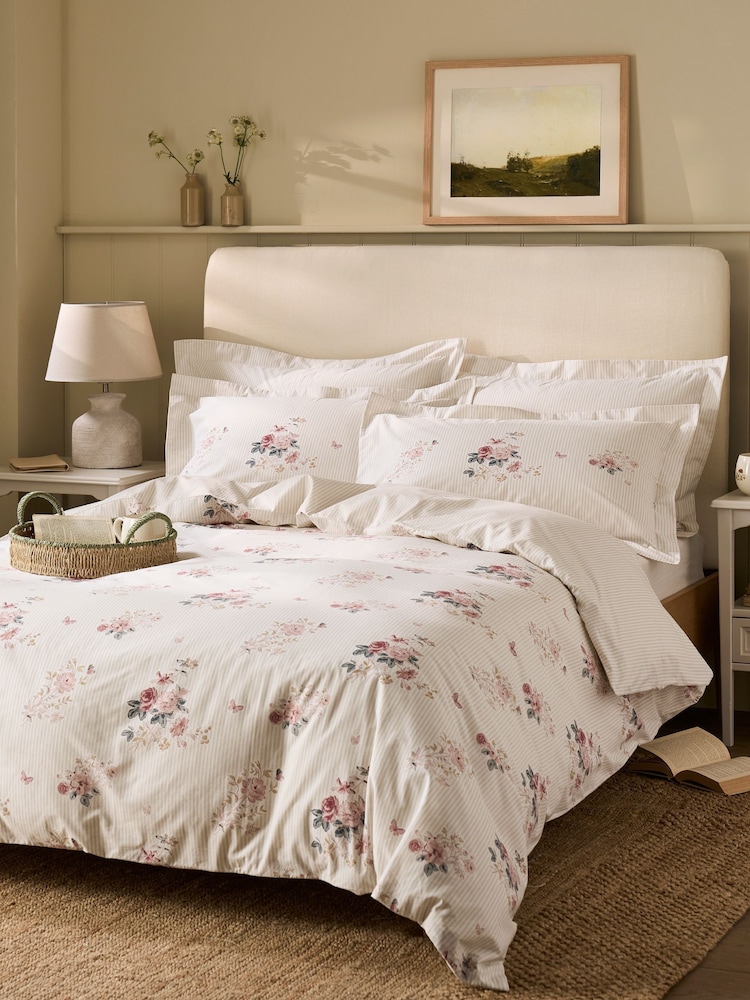 Sophie Allport Set of 2 Vintage Rose 200 Thread Count Pillowcases - صورة 2 من 3 Sophie Allport Set of 2 Vintage Rose 200 Thread Count Pillowcases - صورة 2 من 3
