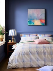 Bluebellgray Piper Multi Blue Edinburgh Plaid 200 Thread Count Duvet Cover and Pillowcase Set - Image 3 of 7