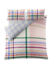 Bluebellgray Piper Multi Blue Edinburgh Plaid 200 Thread Count Duvet Cover and Pillowcase Set - Image 4 of 7
