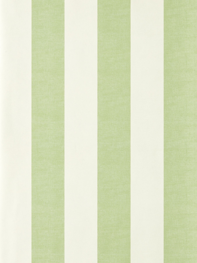 Scion Pea Green Pomona Central Stripe 10M Wallpaper - Image 4 of 4 Scion Pea Green Pomona Central Stripe 10M Wallpaper - Image 4 of 4