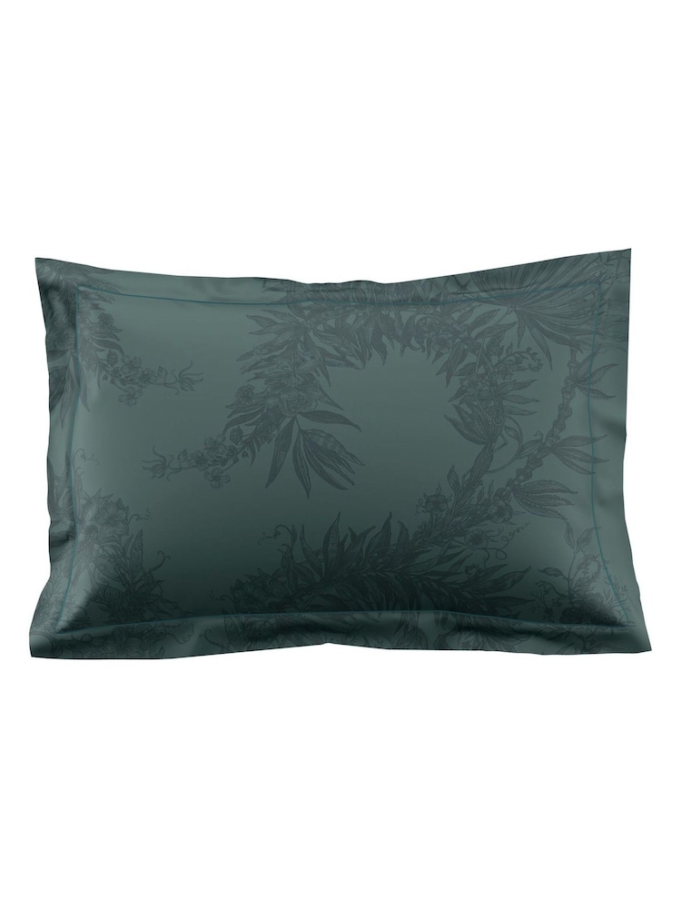 Timorous Beasties Set of 2 Bottle Green Topical Tropical 220 Thread Count Pillowcases - Image 5 of 5 Timorous Beasties Set of 2 Bottle Green Topical Tropical 220 Thread Count Pillowcases - Image 5 of 5