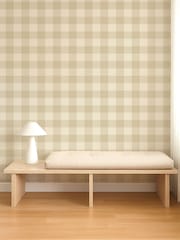 Scion Pebble Pomona Central Check 10M Wallpaper - Image 3 of 4