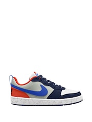 Синий/черный - низкие кроссовки для подростков Nike Court Borough Recraft - Image 1 of 4