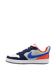 Синий/черный - низкие кроссовки для подростков Nike Court Borough Recraft - Image 2 of 4