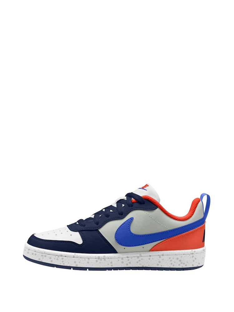 Синий/черный - низкие кроссовки для подростков Nike Court Borough Recraft - Image 2 of 4