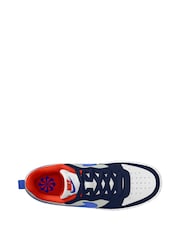 Синий/черный - низкие кроссовки для подростков Nike Court Borough Recraft - Image 3 of 4
