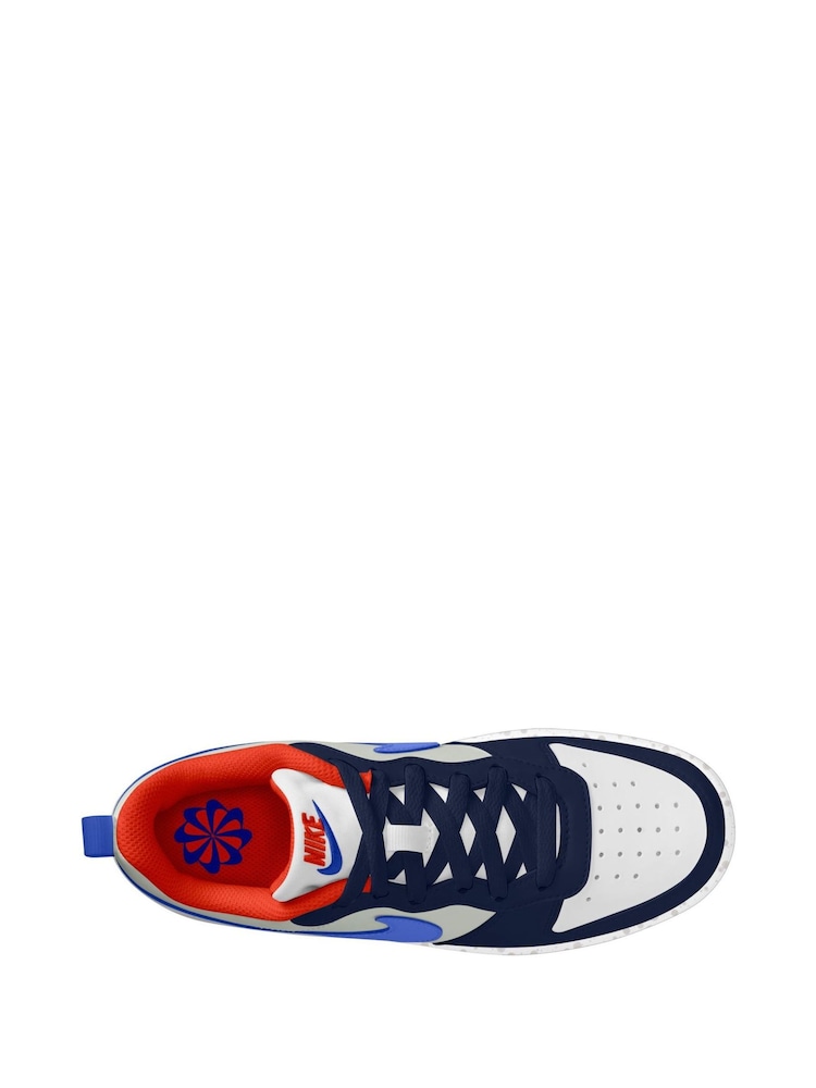 Nike Blue/Black Youth Court Borough Low Recraft Trainers - Image 3 of 4